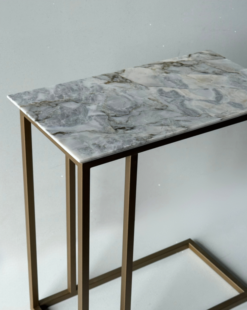 mesa de mármore retangular artnobre