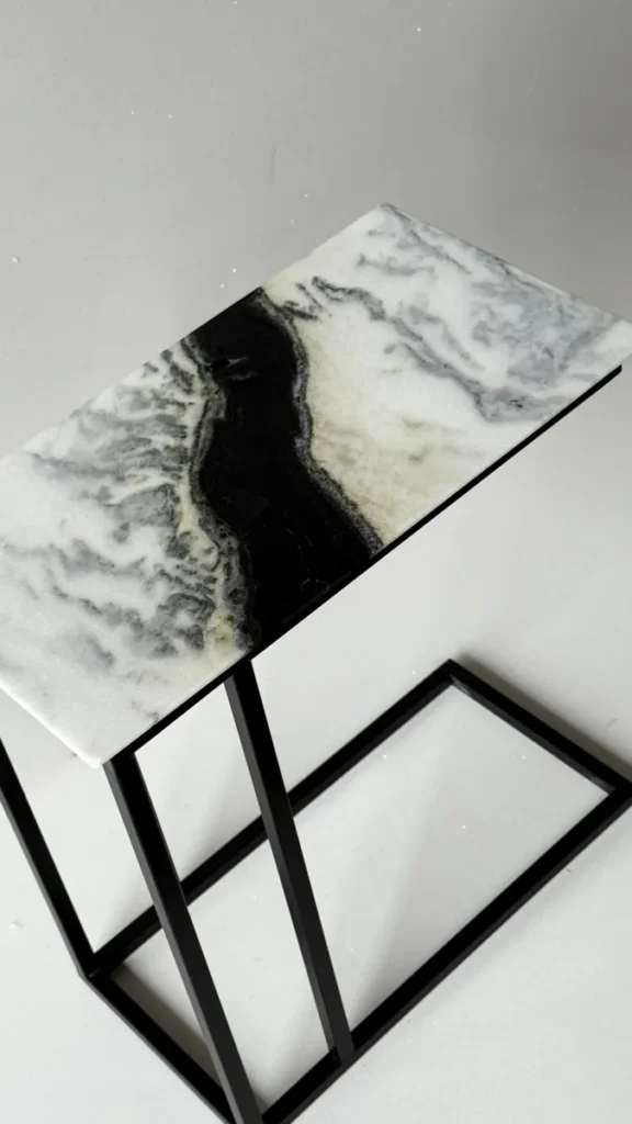 d nq np 2x 749768 mlb88029464641 072025 f mesa lateral tampo em marmore base preta 62x34